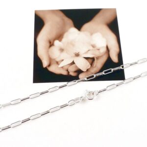 Paperclip Kette 925 Silber