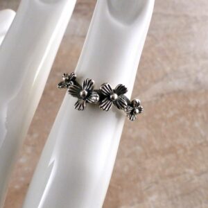 Ring 925 Sterling Silber Blumen Gr. 52
