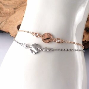 Armband 925 Sterling Silber Plättchen