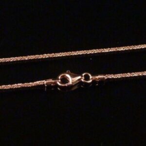Kette 925 Sterling Silber Rosegold Criss Cross