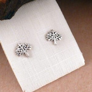 Ohrstecker 925 Sterling Silber Baum