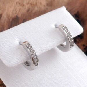 Creolen 925 Sterling Silber Zirkonia