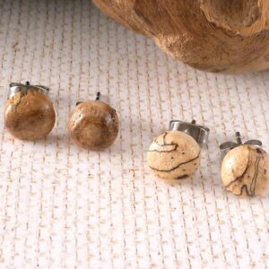 Ohrstecker Holz Edelstahl