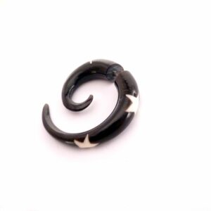 Fake Ohrstecker Horn mit Sternen