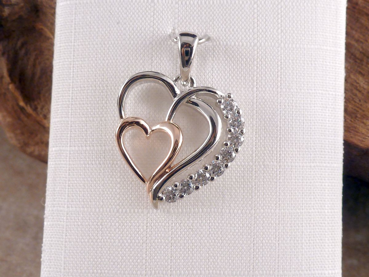 Anhänger aus 925 Sterling Silber Herz – Bild 2