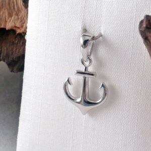 Anhänger aus 925 Sterling Silber Anker rhodiniert