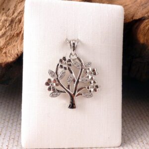 Anhänger aus 925 Sterling Silber Baum rhodiniert