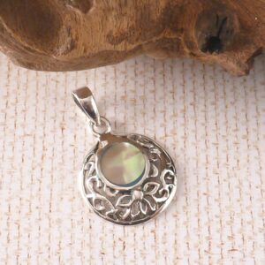 Anhänger 925 Silber Paua Muschel