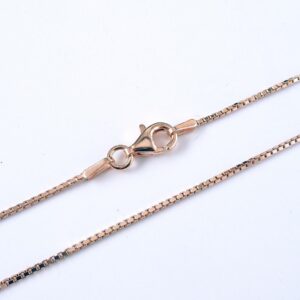 Kette 925 Silber rosegold Venezianer 0,9 mm
