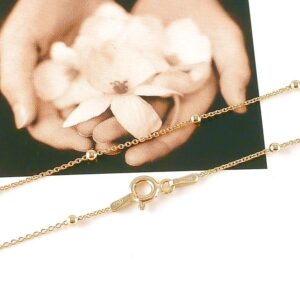 Kette 925 Sterling Silber vergoldet Kugelkette