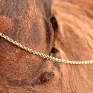 Kette Ankerkette 925 Silber vergoldet 0,5 mm