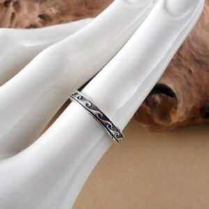 Ring 925 Silber Welle