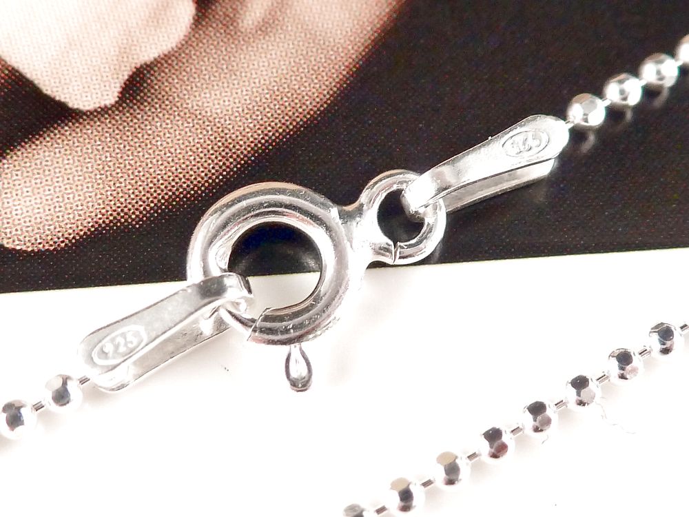 Kette Kugelkette 925 Sterling Silber – Bild 2