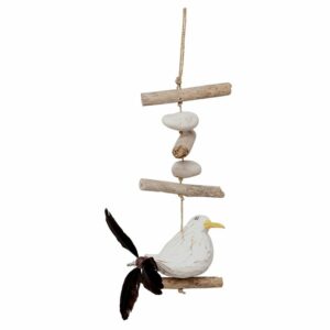 Windspiel Mobile Möwe mit Treibholz