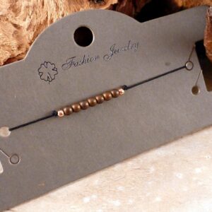 Armband mit Hämatitperlen verstellbar