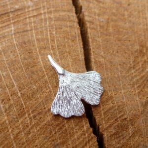 Anhänger 925 Silber Ginkgo Blatt