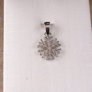 Anhänger 925 Silber Schneeflocke