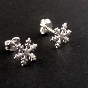 Ohrstecker 925 Silber Schneeflocke