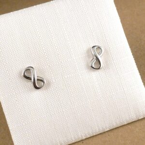 Ohrstecker 925 Silber Unendlichkeit