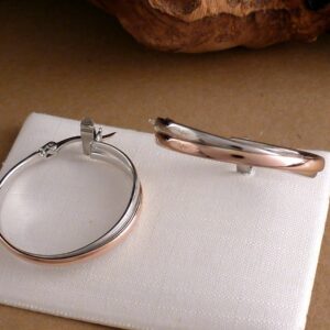 Creolen 925 Silber rosegold