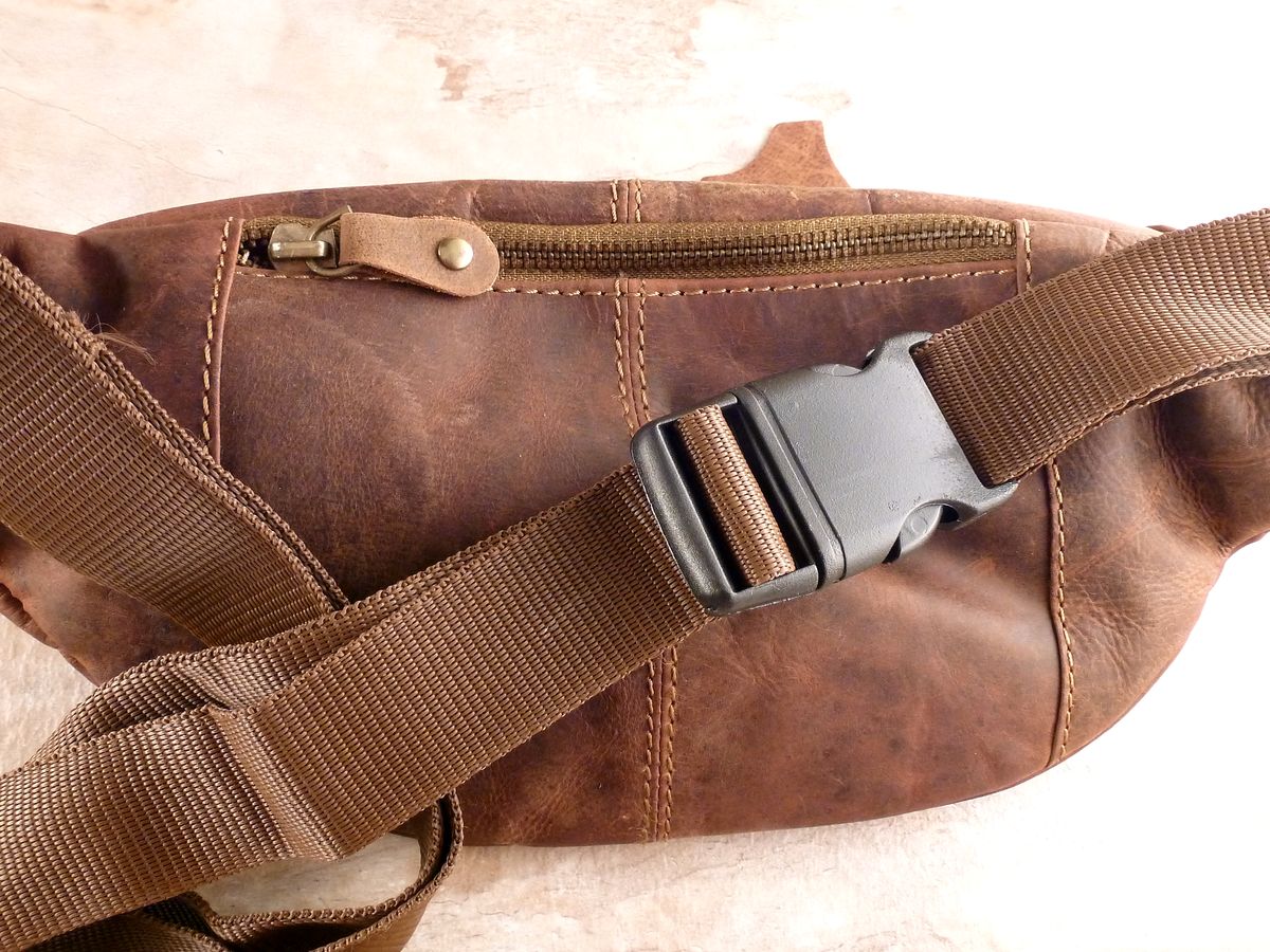 Gürteltasche Bauchtasche echt Leder – Bild 2
