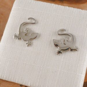 Ohrstecker 925 Silber Gecko