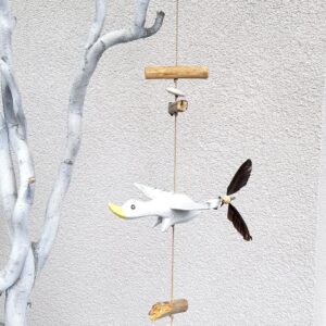 Windspiel Mobile Ente mit Treibholz