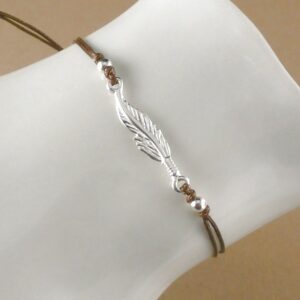 Armband Feder 925 Silber