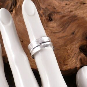 Ring 925 Silber gebürstet