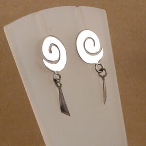 Ohrstecker 925 Silber Spirale