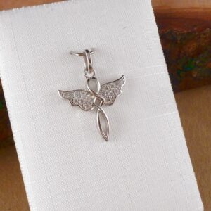 Anhänger 925 Silber Engel Zirkonia