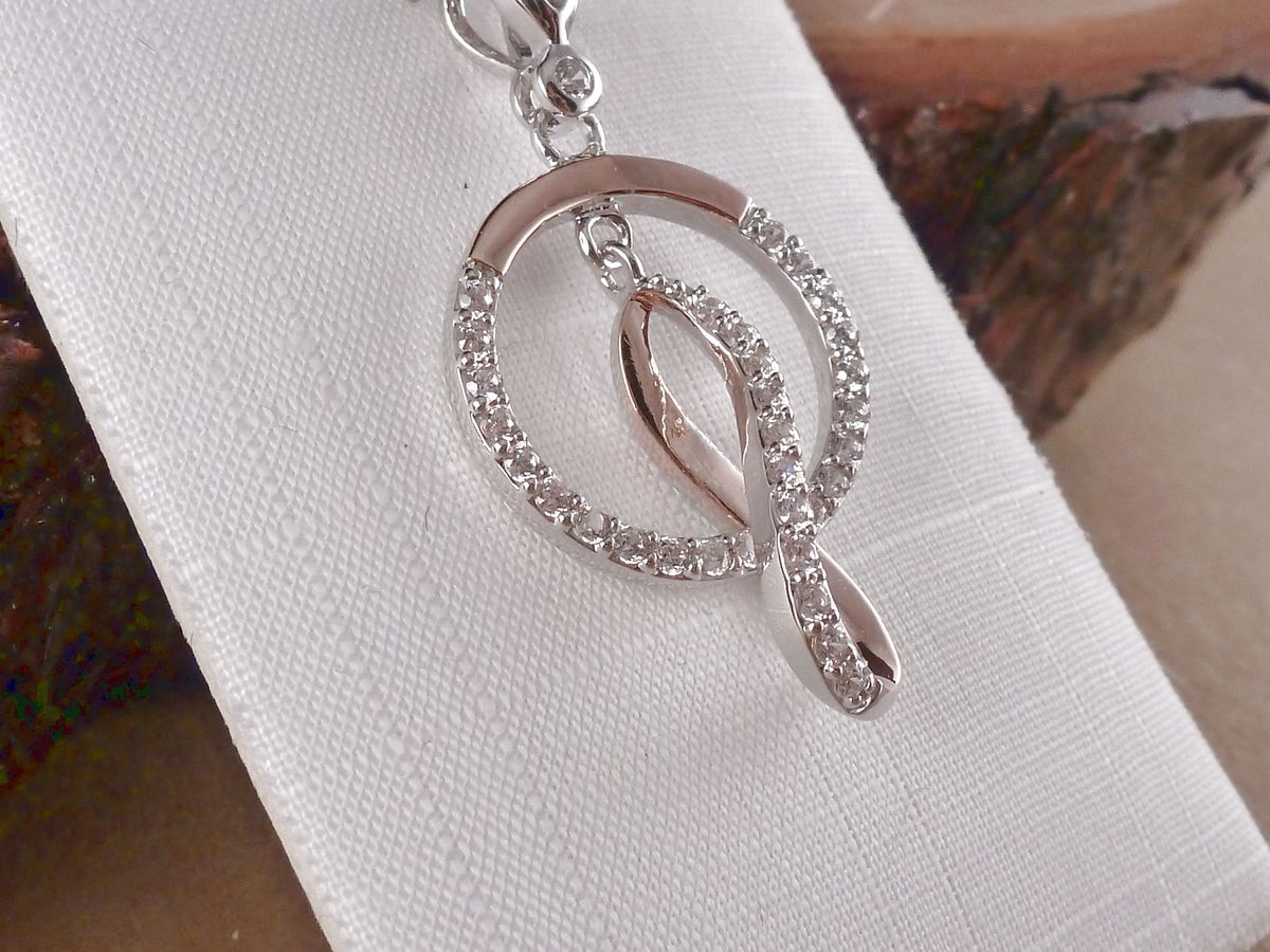 Anhänger 925 Silber Unendlichkeit Rosegold – Bild 3