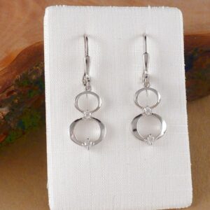 Ohrringe 925 Sterling Silber Kreise