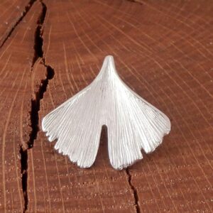 Anhänger 925 Silber Ginkgo Blatt