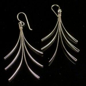 Ohrringe 925 Silber Fächer
