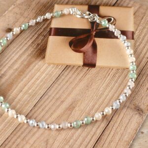 Armband Silber Edelstein Mix