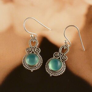 Ohrringe Silber Chalcedon
