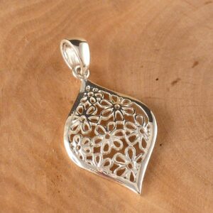 Anhänger 925 Silber Blumen