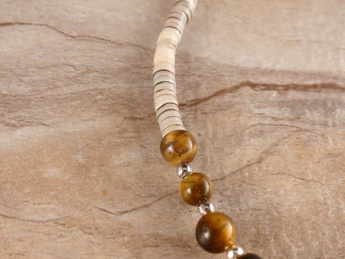 Armband Shiva Auge mit Edelstein Perlen – Bild 4