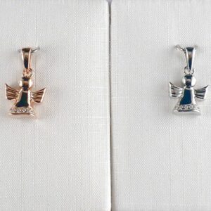 Anhänger 925 Silber Engel mit Zirkonia