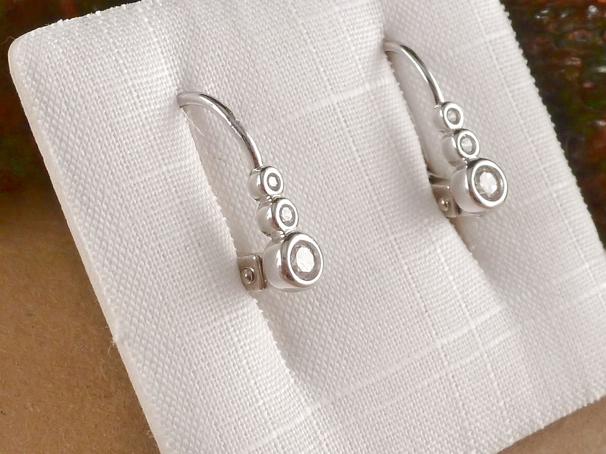 Ohrringe 925 Silber mit Zirkonia – Bild 4