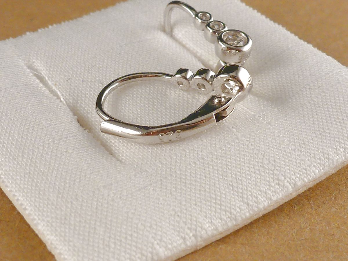 Ohrringe 925 Silber mit Zirkonia – Bild 2
