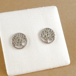 Ohrringe 925 Silber Baum