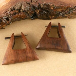 Creolen Holz Ohrringe
