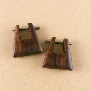 Creolen Holz Ohrringe