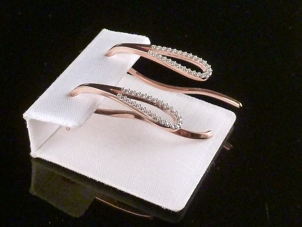Ohrringe 925 Silber rosegold – Bild 3