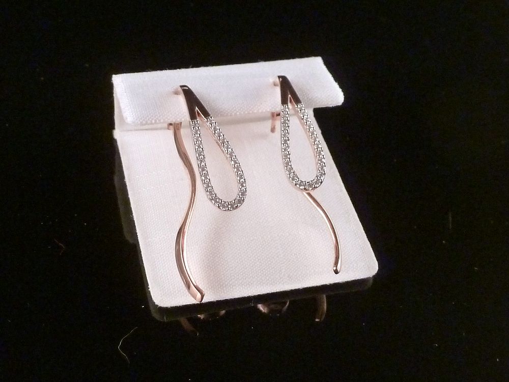 Ohrringe 925 Silber rosegold