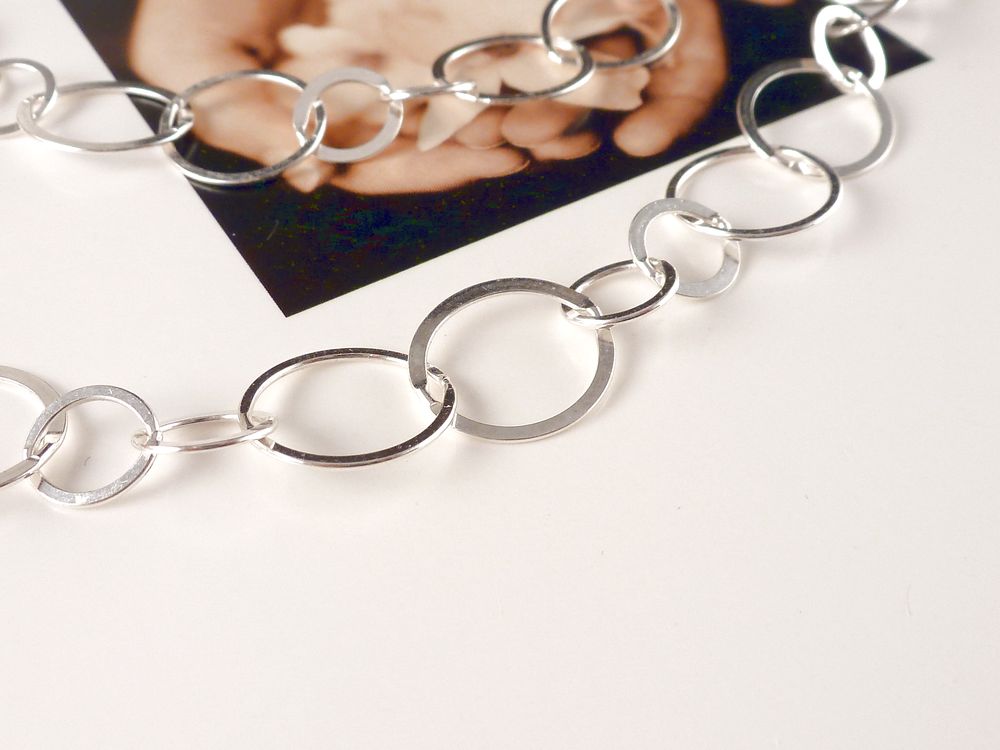 Glieder Kette 925 Silber Ringe – Bild 4