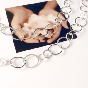 Glieder Kette 925 Silber Ringe