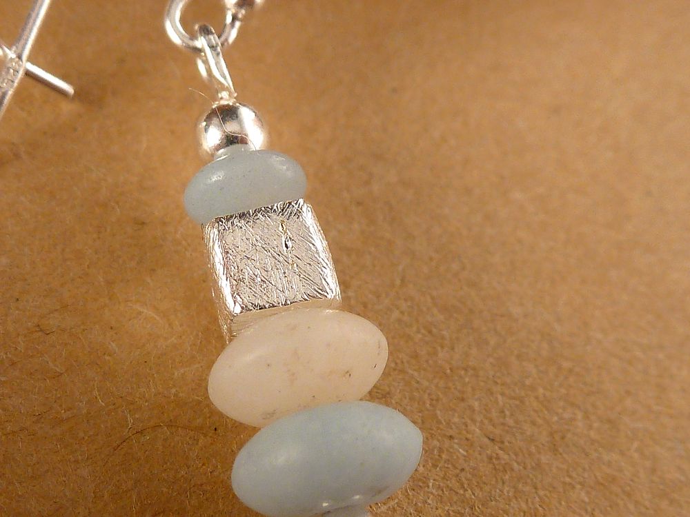 Kette 925 Silber Edelstein Andenopal – Bild 3